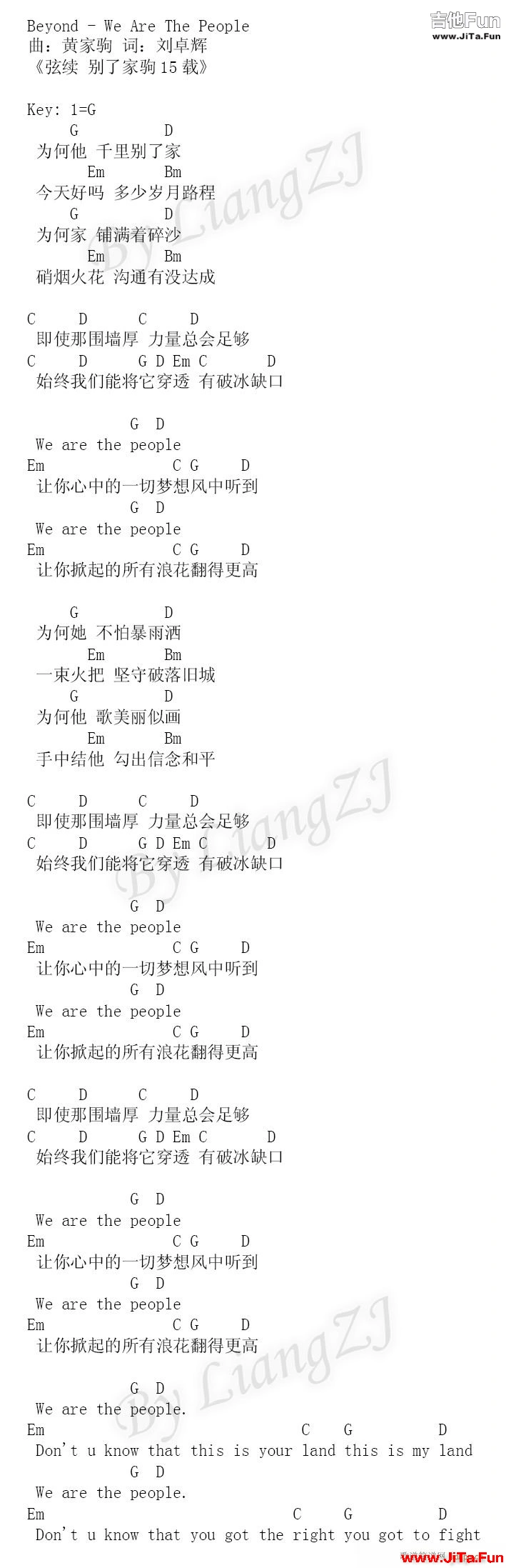 we are the people(吉他譜)1