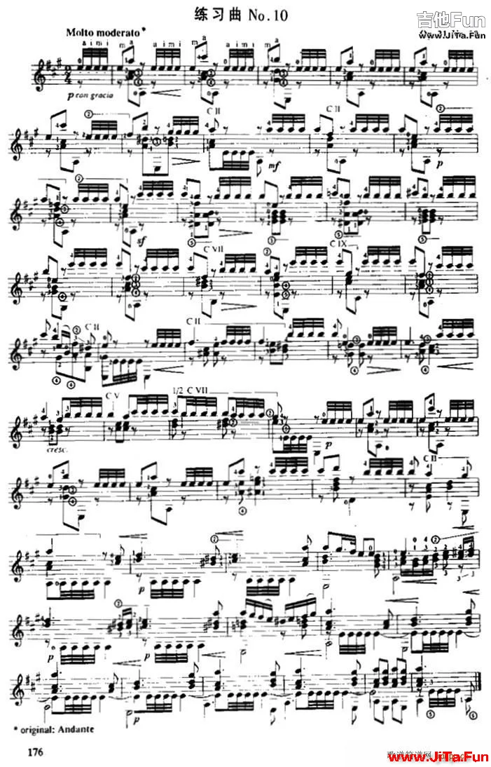 費爾南多 索爾 古典吉他練習曲 No 10 Op 31 No 19(吉他譜)1