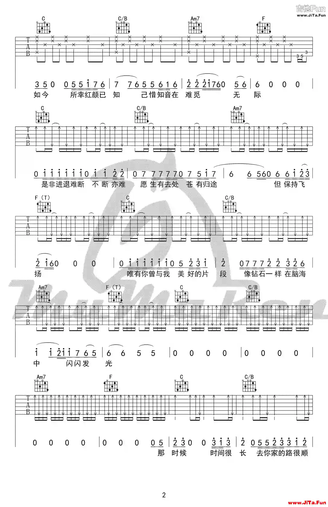 逃跑計劃 閃光的回憶吉他譜