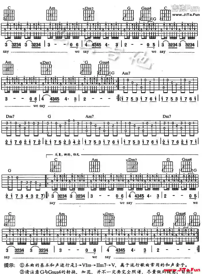 《時光》_高清吉他譜