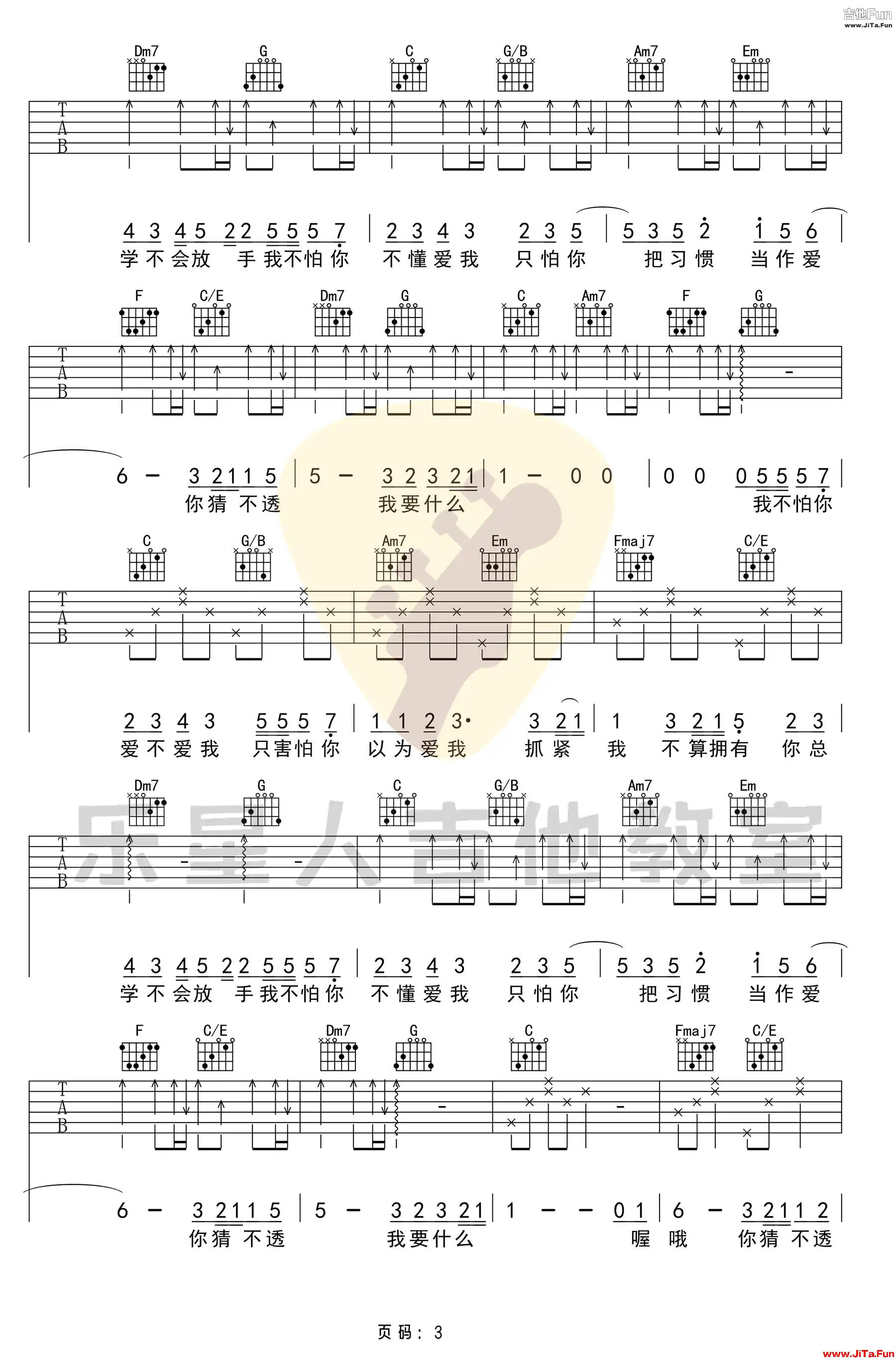 這就是愛嗎吉他譜 容祖兒-3