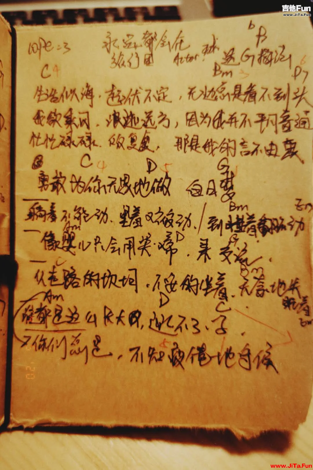 《可惜不是你》_高清吉他譜