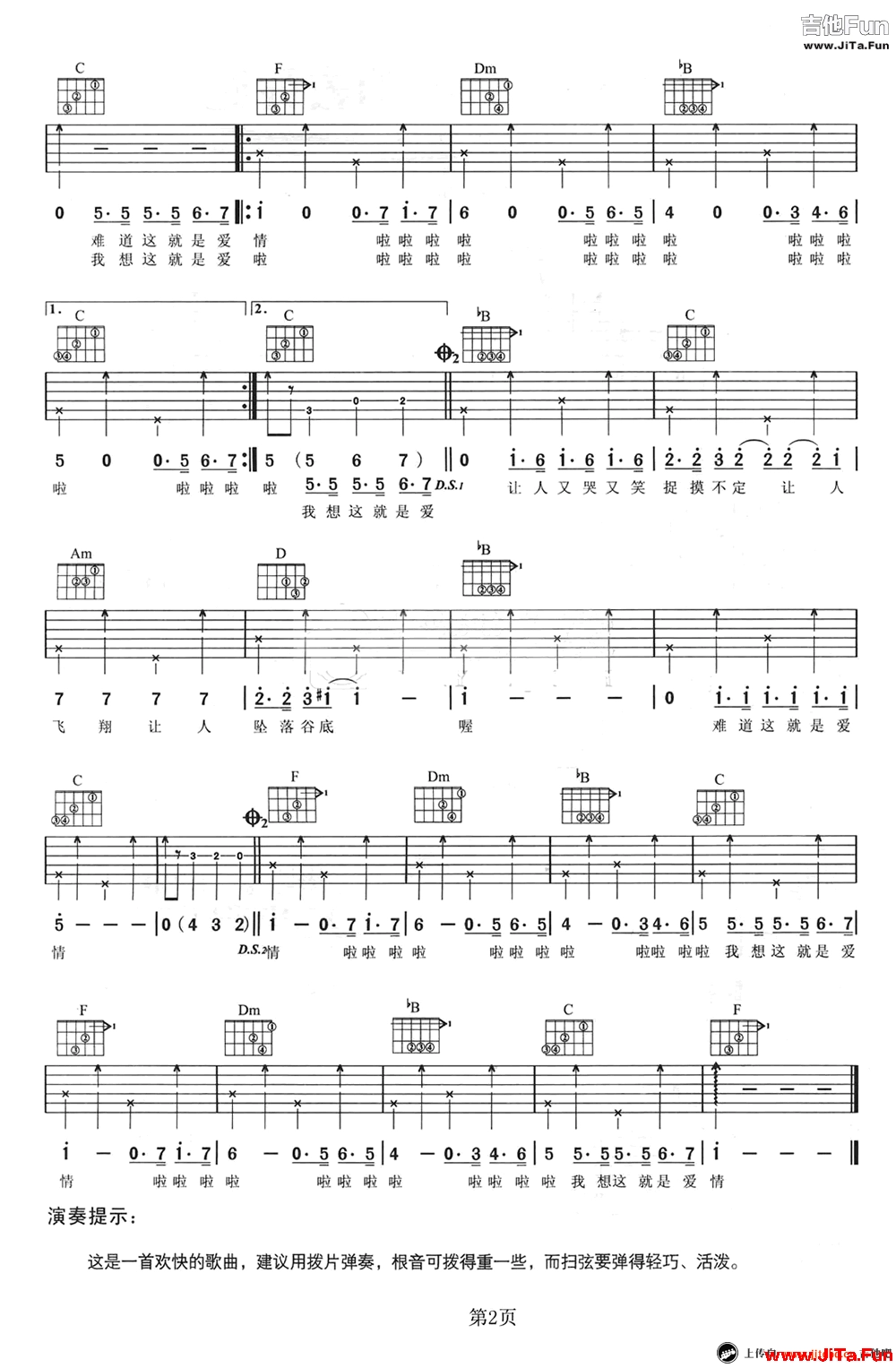 坐在巷口的那對男女吉他譜