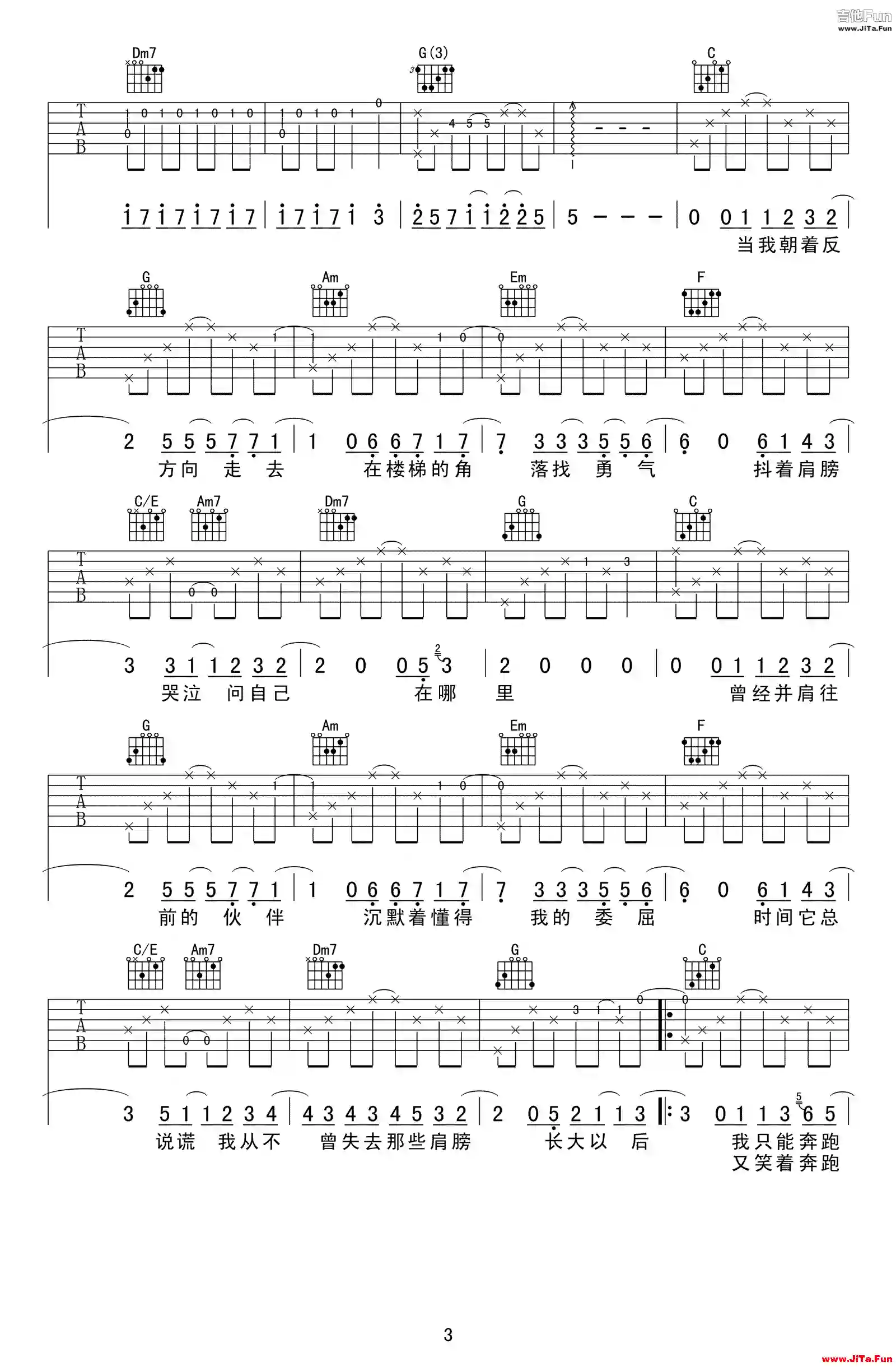 明天你好吉他譜 牛奶咖啡