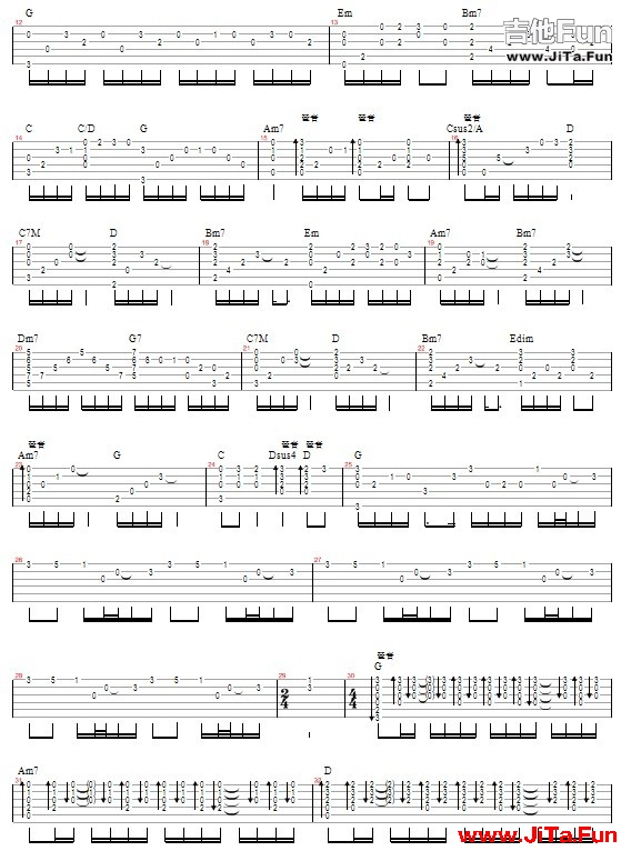 會呼吸的痛—梁靜茹吉他譜
